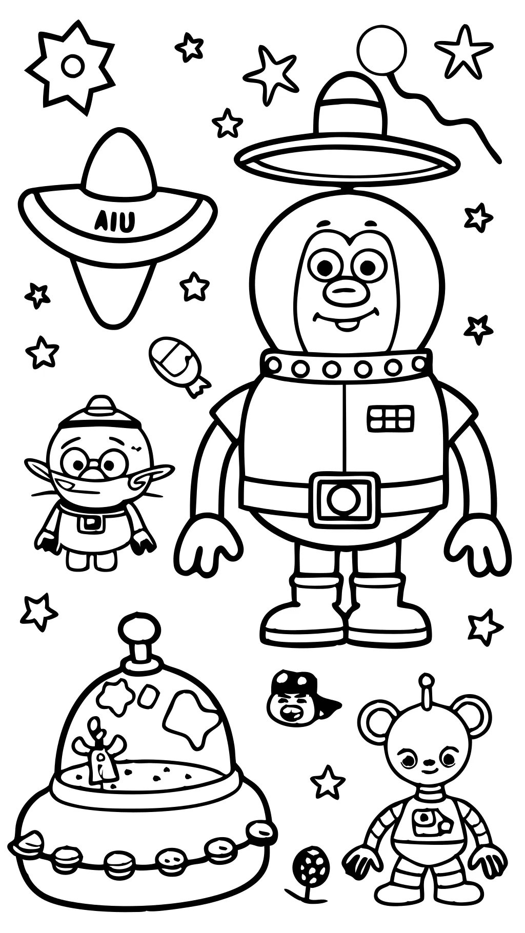 Alien Toy Story Coloring Pages